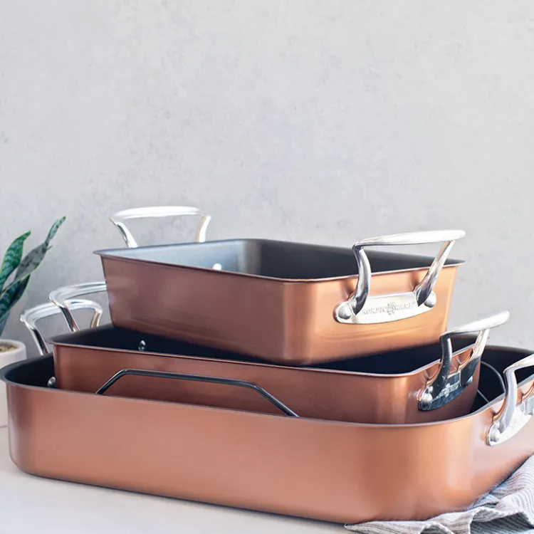 Extra Large Copper Roaster with Rack