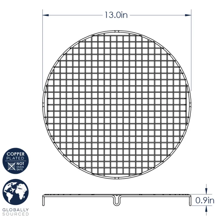 Round Copper Cooling & Serving Grid